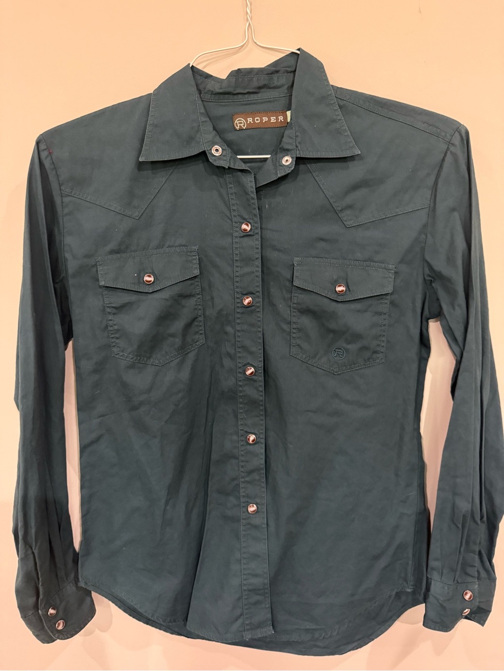 Roper Women's Teal Green Western Button-Down Shirt